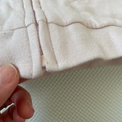 Ralph Lauren フード付き薄ピンクパーカー　80の画像