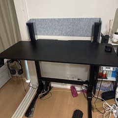 電動スタンディングデスク ブラック　座〜椅子〜立ちまで可能の画像