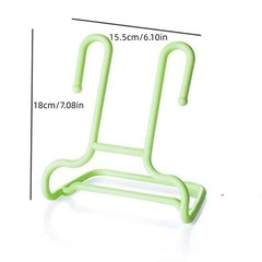 子供靴収納スタンド 2色 水色　白　6個セット　下駄箱収納　ベビー靴の画像