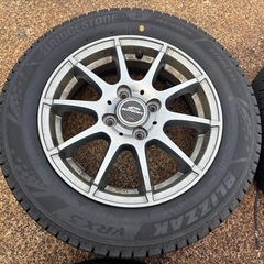 ブリザック VRX3 165/65R14冬タイヤ アルミ付4本セットの画像