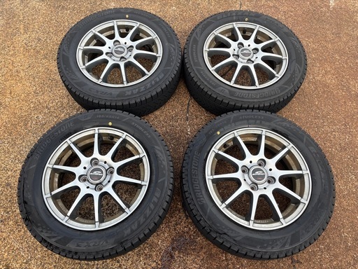 ブリザック VRX3 165/65R14冬タイヤ アルミ付4本セット