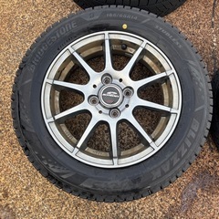 ブリザック VRX3 165/65R14冬タイヤ アルミ付4本セットの画像