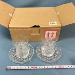 2512-07  ガラス製　ティーグラス　2個セットの画像