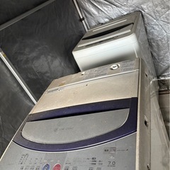 サイクルハウス、洗濯機2台、テレビ2台の画像