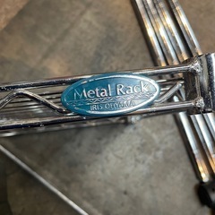 【引き取り限定】中古品　キャスター付きアルミラック　アイリスオーヤマの画像