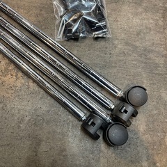 【引き取り限定】中古品　キャスター付きアルミラック　アイリスオーヤマの画像