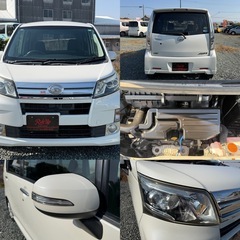 車検2年付！コミコミ価格！平成25年式ダイハツムーヴカスタムX！グレードSA🚗社外ナビ！Bluetooth！LEDヘッドライト！アイドリングストップ！衝突防止システム！の画像