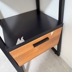 オープンラック ウォールシェルフ ヴィンテージ調 NEITS 幅45cm （ 送料無料 ラック シェルフ 本棚 収納棚 スチールラック 木目 スチール 収納 収納ラック 飾り棚 棚 ディスプレイラック スチール脚 ブルックリン シンプル おしゃれ ） の画像