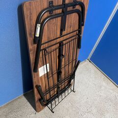 【美品】ニトリ 折りたたみテーブル シェルフィ9045 ダークブラウン ローテーブル 持ち運び可能 早い者勝ち 引取歓迎 配送OKの画像