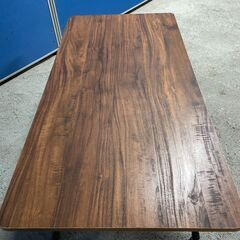 【美品】ニトリ 折りたたみテーブル シェルフィ9045 ダークブラウン ローテーブル 持ち運び可能 早い者勝ち 引取歓迎 配送OKの画像