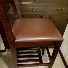 プシロート カウンター チェアー 椅子 ブラウン 柵 スタンドイス 6脚の画像