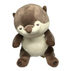 りぶはあと 座り抱き枕 プレミアムねむねむアニマルズ カワウソのくるり Sサイズ(全長約18cm) ペット おもちゃの画像