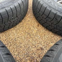 軽自動車155/65R14冬タイヤ アルミ付4本セットの画像