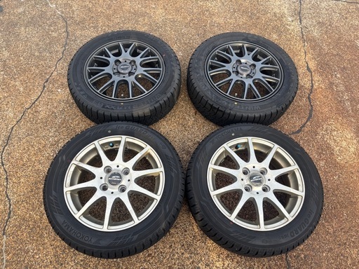 軽自動車155/65R14冬タイヤ アルミ付4本セット
