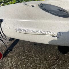 カヤック(足こぎ)　ホビー レボリューション13　魚探 PS-600GPIIの画像