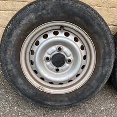 軽トラ　中古4本   テッチン スチールホイールの画像