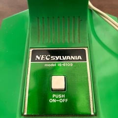 昭和レトロ　当時物　NEC SYLVANIA 卓上スタンドライト　グリーン 緑 レトロの画像