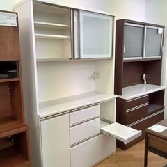 ★リユースのサカイつくば店★TK7512 NITORI キッチンボード ホワイト H200×D45×W120 クリーニング済みの画像