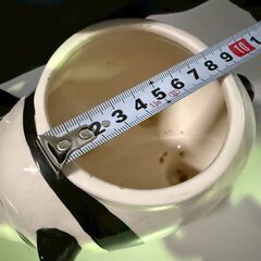 【お引取 限定】パンダ植物ポット　ミニ植木鉢　プランター　＊041-Gの画像