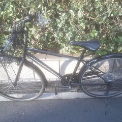 整備済み中古自転車　27インチ　税別￥11.800-　外装６段　ガンメタ1202の画像