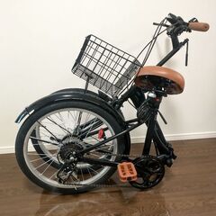折りたたみ自転車 20インチ 6段変速 美品の画像