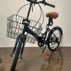 折りたたみ自転車 20インチ 6段変速 美品の画像