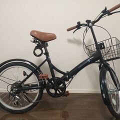 折りたたみ自転車 20インチ 6段変速 美品の画像