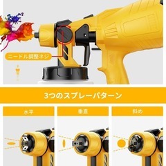 スプレーガン⭐️充電式 電動塗装機 マキタ対応 コードレス バッテリー2個付の画像
