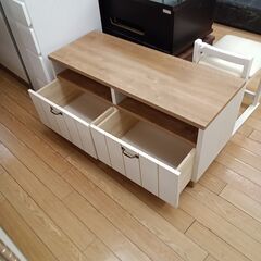 ★リユースのサカイつくば店★TK7518  テレビ台 ナチュラル H47×D39×W101 クリーニング済みの画像