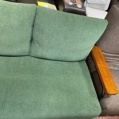 ⭐️美品⭐️NITORI 2Pソファ コーデュロイ 布張り（GC03 Dkg YGR）北欧風 No.2718 KEの画像