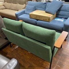 ⭐️美品⭐️NITORI 2Pソファ コーデュロイ 布張り（GC03 Dkg YGR）北欧風 No.2718 KEの画像