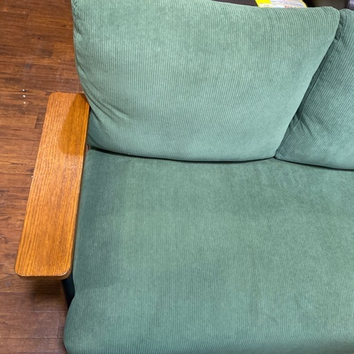 12/10値下げしました！⭐️美品⭐️NITORI 2Pソファ コーデュロイ 布張り（GC03 Dkg YGR）北欧風 No.2718