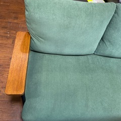 ⭐️美品⭐️NITORI 2Pソファ コーデュロイ 布張り（GC03 Dkg YGR）北欧風 No.2718 KEの画像