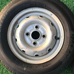 軽貨物タイヤ145/12 6PRスチールホイール付きの画像