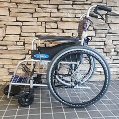 【12/3販売済KI】日進 自走式 車いす ノーパンクタイヤ NISSIN 25L 北3の画像
