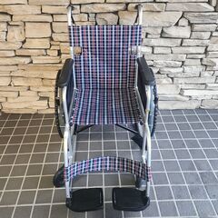 【12/3販売済KI】日進 自走式 車いす ノーパンクタイヤ NISSIN 25L 北3の画像