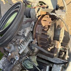 【福岡県みやま市】ジャンク　大橋 GS120G 樹木粉砕機 エンジン シュレッダー チッパー 粉砕機 ウッドチッパー 13.5馬力の画像