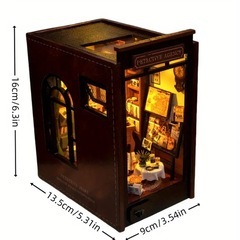 探偵事務所　ドールハウス　ミニチュアハウス　手作りキットセット　クラフトキットの画像