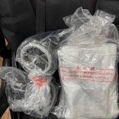 【美品】二人乗り　ベビーカー　二人でゴーDX　デニム　カトージ レインカバー付き の画像