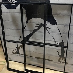 アイアン 棚受け金具 スクエア 2口 2個セット 