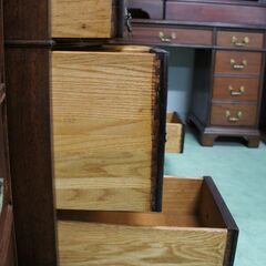 ★朝霞の雑貨屋さん★KOUKISIN★ 米軍払い下げ品　＜ダブルスリーブデスク　両袖机＞ USED品 ヴィンテージ の画像