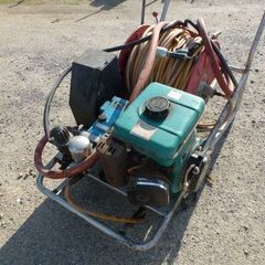 農機具　丸山セット動噴　巻き取り機付き　の画像