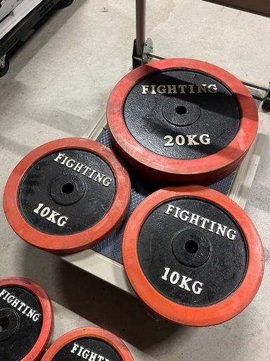 【成約済】【USED】Fighting  ダンベルプレート　20kg .10kg.5kg