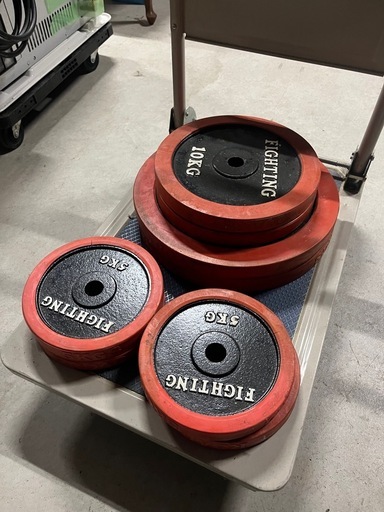 【成約済】【USED】Fighting  ダンベルプレート　20kg .10kg.5kg