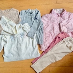 子供服80~90。未使用多数 ピンク好きな子にオススメです。の画像