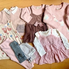 子供服80~90。未使用多数 ピンク好きな子にオススメです。の画像