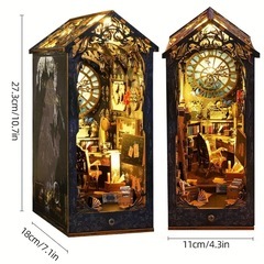 美しい書斎　ブックヌック　ゴシックハウス　ドールハウス　ミニチュアハウス　手作りキットセット　クラフトキットの画像