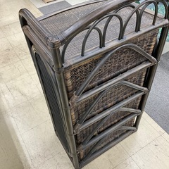 籐4段チェストの画像