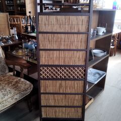 和風 衝立 間仕切り パーテーション 葦簀 よしず　/TJ-2679 2Fの画像