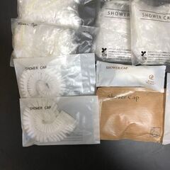 ホテルアメニティ シャワーキャップ shower cap 16個 まとめ売り 新品未使用 個包装 使い捨ての画像